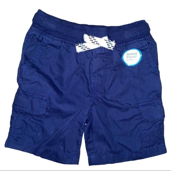 Carter’s Toddler Cargo Blue Drawstring Shorts 2T - Picture 1 of 3